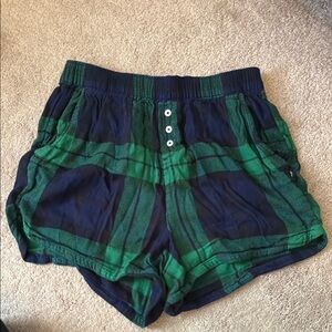 Aerie Flannel Pajama Shorts
